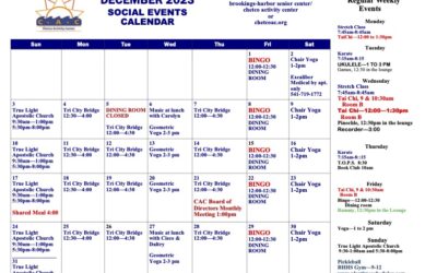 December Calendar of Events