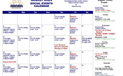 August Calendar of Events