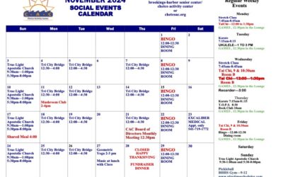 November Calendar of Events