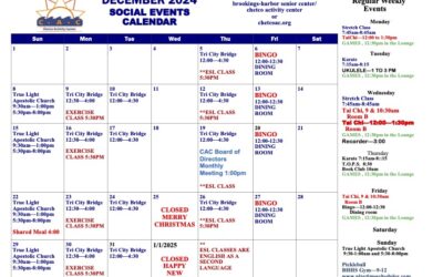 December Calendar of Events