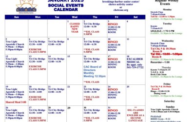 January Calendar of Events