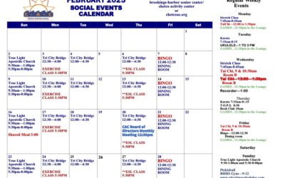 February Calendar of Events